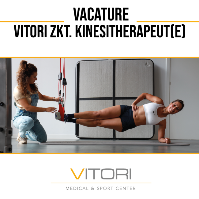 Vacature kinesitherapeut Vacature: Vitori zoekt kinesitherapeut